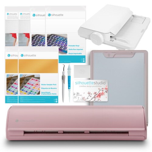 Silhouette Cameo 5 Cutting Machine - Print and Cut Bundle - Pink