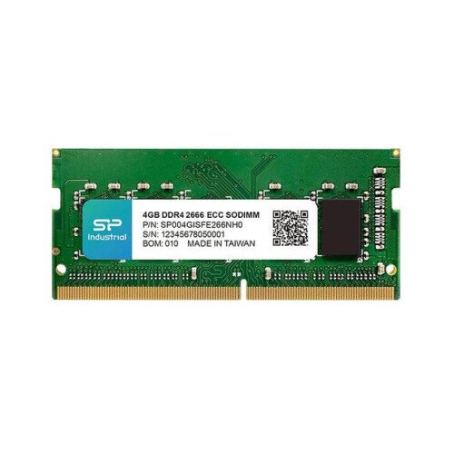 Silicon Power 4GB Enterprise Grade ECC DDR4 2666 MT/s (PC4-21300) CL19 1.2V SODIMM Memory