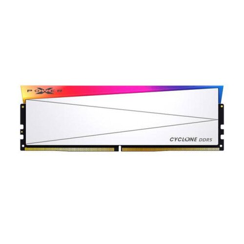 Silicon Power Cyclone RGB DDR5 6000MT/s (PC5-48000) CL26 16GB Single Pack 1.45V Desktop Unbuffered DIMM Memory