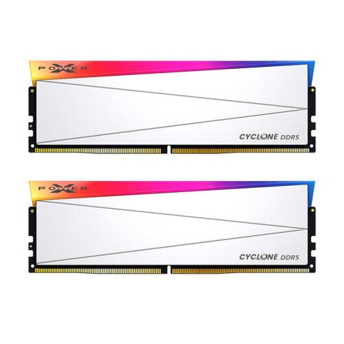 Silicon Power Cyclone RGB DDR5 7200MT/s (PC5-57600) CL36 48GB (2x24GB) 1.35V Desktop Unbuffered DIMM Memory