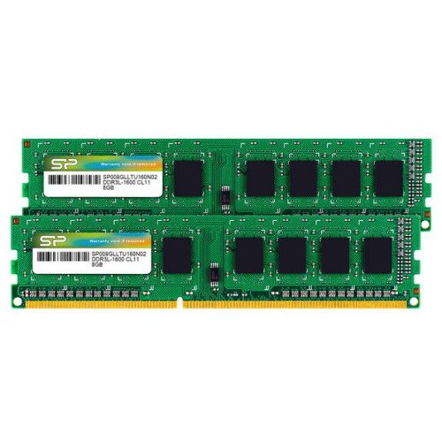 Silicon Power DDR3L 16GB(2x8GB) 1600MT/s (PC3L-12800) 1.35V Desktop UDIMM Memory