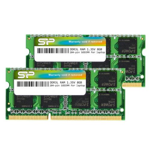 Silicon Power DDR3L 16GB(2x8GB) 1600MT/s (PC3L-12800) 1.35V Laptop SODIMM Memory
