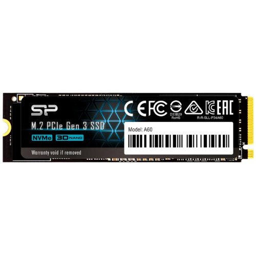Silicon Power P34A60 NVMe PCIe Gen3x4 M.2 2280 Internal Solid State Drive - 2TB