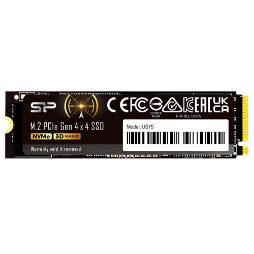 Silicon Power PCIe Gen 4x4 US75 M.2 2280 Internal Solid State Drive - without Heatsink - 1TB