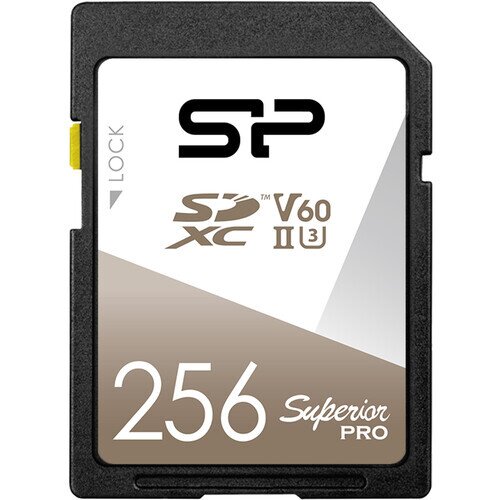 Silicon Power Superior Pro UHS-II (U3) V60 SDXC Memory Card - 256GB