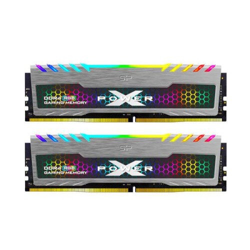 Silicon Power Turbine RGB DDR4 3200MT/s (PC4 25600) 16GB(2x8GB) Dual Pack 1.35V Desktop Unbuffered DIMM Memory