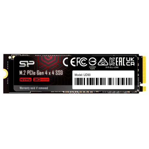 Silicon Power UD90 PCIe Nvme Gen4x4 M.2 2280 Internal Solid State Drive - 4TB - without Heatsink