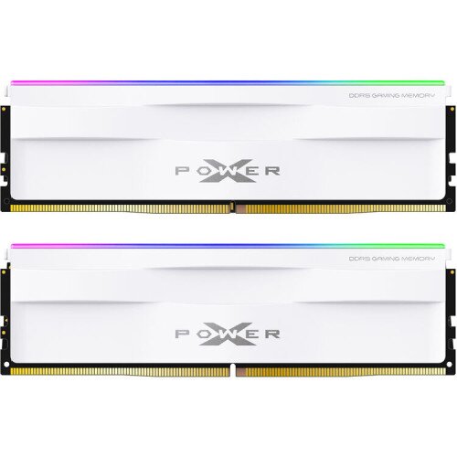 Silicon Power Zenith RGB DDR5 6000MT/s (PC5-48000) CL40 16GB(1x16GB) AMD Expo/Intel XMP 3.0 1.35V Desktop Unbuffered DIMM Memory - White