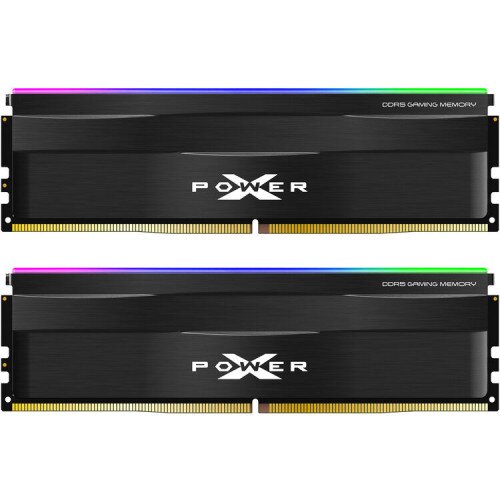Silicon Power Zenith RGB DDR5 6000MT/s (PC5-48000) CL30 32GB(2x16GB) AMD Expo/Intel XMP 3.0 Dual Pack 1.35V Desktop Unbuffered DIMM Memory - Black
