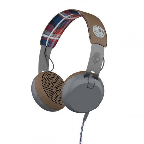 Skullcandy Grind On-Ear Headphones - Gray/Plaid