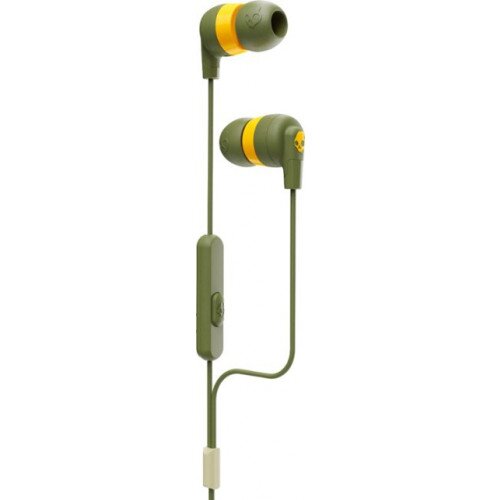 Skullcandy Ink'd+ Earbuds with Microphones - Elevated Olive