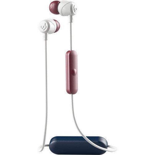 Skullcandy Jib Wireless Earbuds - White/Crimson