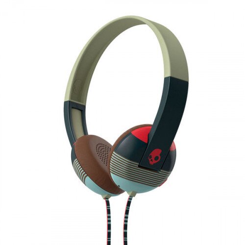 Skullcandy Uproar On-Ear Headphone - Striped Navy/Red