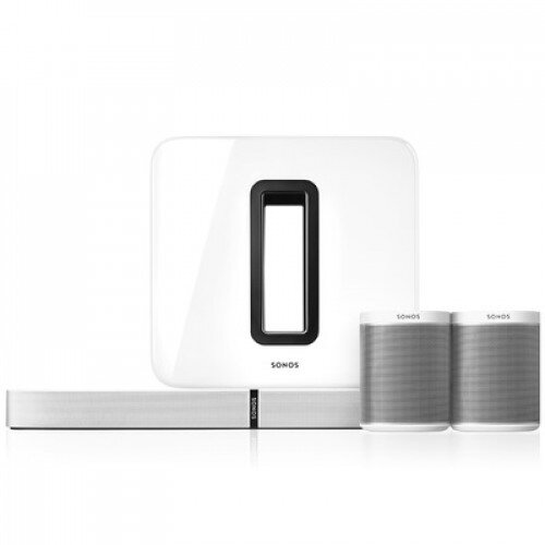 Sonos 5.1 Surround Sound Package with PlayBase and Play:1 - White