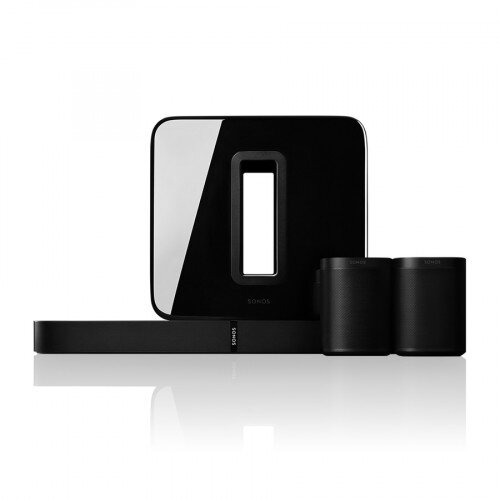 Sonos 5.1 Surround Sound Package With PLAYBASE And One - Black
