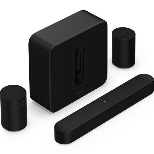 Sonos Premium Immersive Set with Beam, Sub 4 and 2x Era 100 - Black