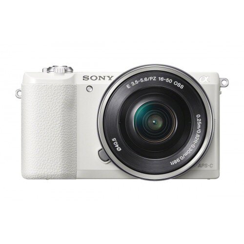 Sony α5100 E-Mount Camera with APS-C Sensor - Body + 16-50 mm Power Zoom Lens - White