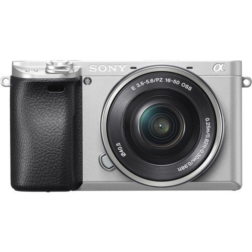 Sony α6300 E-Mount Camera with APS-C Sensor - Body + 16-50 mm Power Zoom Lens - Silver