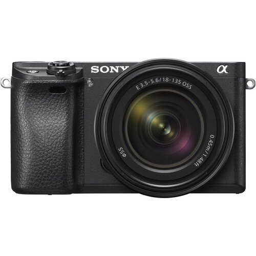 Sony α6300 E-Mount Camera with APS-C Sensor - Body + 18-135 mm Zoom Lens - Black