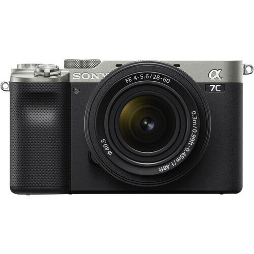 Sony Alpha 7C Full-frame Mirrorless Interchangeable Lens Camera - Body + 28-60 mm Zoom Lens - Silver