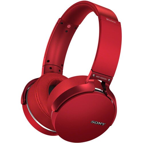 Sony XB950B1 EXTRA BASS Wireless Headphones - Red