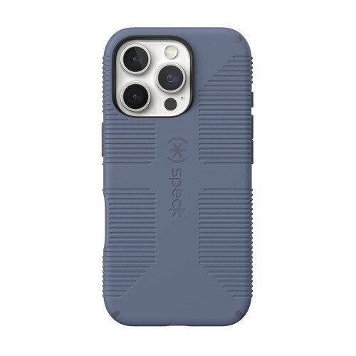 Speck CandyShell Grip MagSafe Case for iPhone 16 Pro - Mystery Blue/Faded Denim
