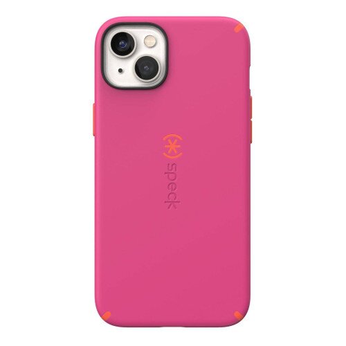 Speck CandyShell Pro Case for iPhone 15 Plus - Digital Pink/Energy Red