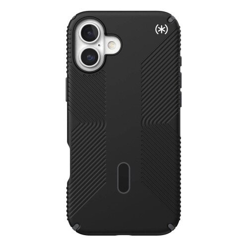 Speck Presidio2 Grip MagSafe with ClickLock Case for iPhone 16 Plus - Black/Slate Grey