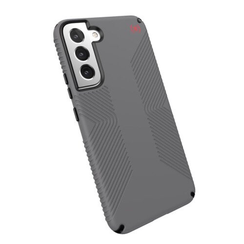 Speck Presidio2 Grip Samsung Galaxy S22+ Case - Graphite Grey/Black/Bold Red