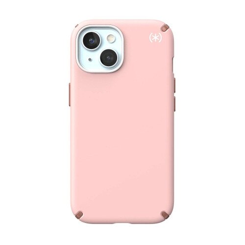 Speck Presidio2 Pro Case for iPhone 15 - Dahlia Pink/Rose Copper