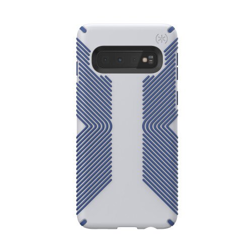 Speck Presidio Grip Galaxy S10 Case - Microchip Grey/Ballpoint Blue
