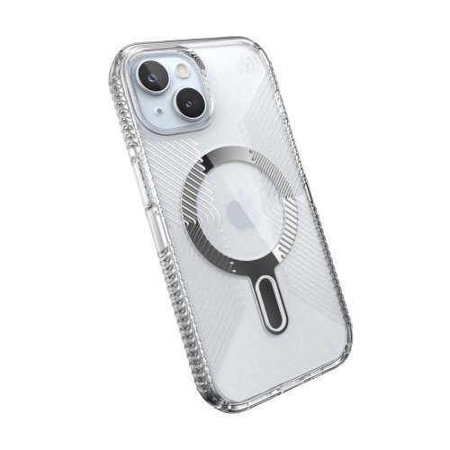 Speck Presidio Perfect-Clear Grip MagSafe with ClickLock Case for iPhone 15