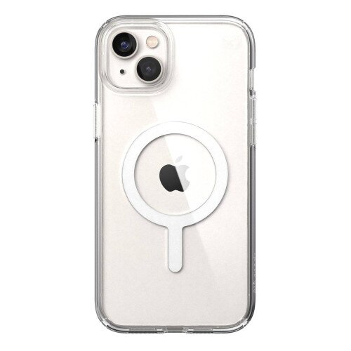 Speck Presidio Perfect-Clear MagSafe Case for iPhone 15 Plus - Clear/White