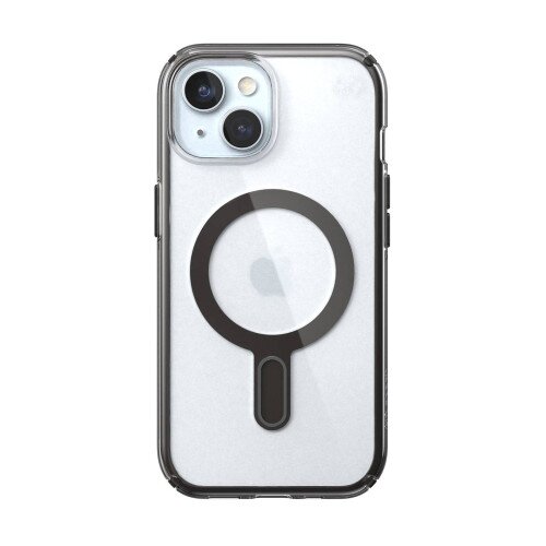 Speck Presidio Perfect-Clear MagSafe with ClickLock Case for iPhone 15 - Clear/Black