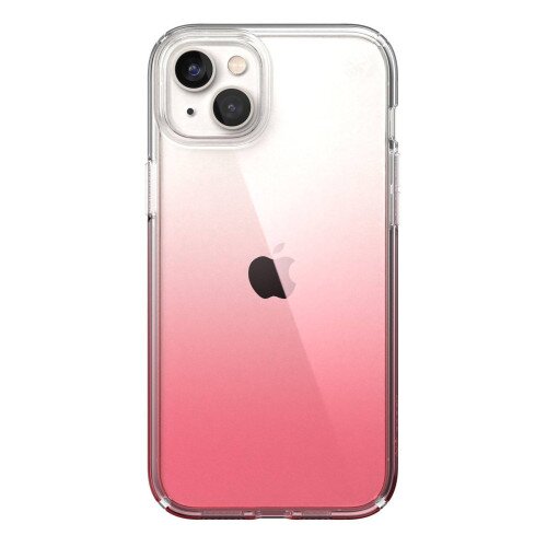 Speck Presidio Perfect-Clear Ombre Case for iPhone 15 Plus - Clear/Vintage Rose Fade
