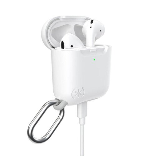 Speck Presidio Pro Apple Airpods (1st/2nd Gen) Case - White/Marble Grey