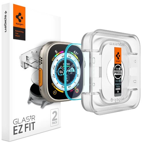 Spigen Glas.tR EZ Fit Screen Protector for Apple Watch Ultra (49mm)