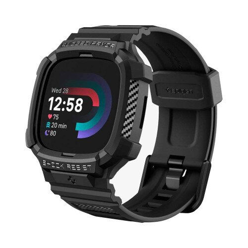 Spigen Rugged Armor Pro Case + Band for Fitbit Versa 4