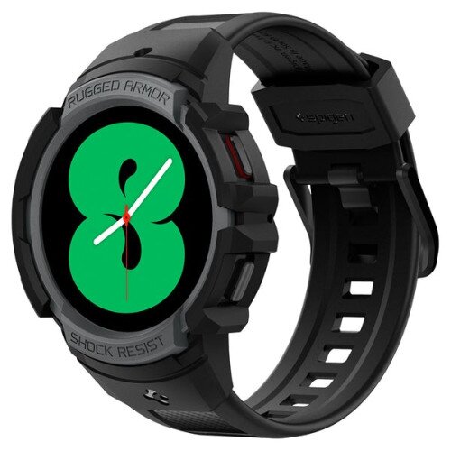 Spigen Galaxy Watch 4 (44mm) Case Rugged Armor Pro - Charcoal Gray