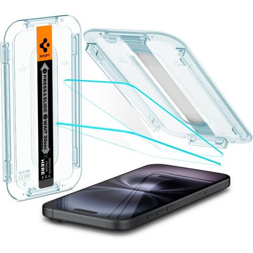 Spigen GLAS.tR EZ Fit Sensor Protected Screen Protector for iPhone 16