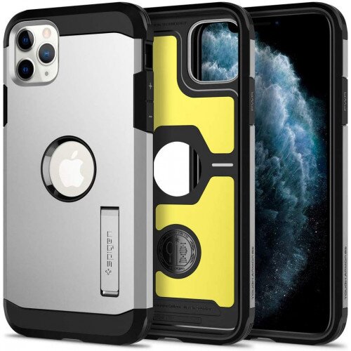 Spigen iPhone 11 Pro Case Tough Armor - Satin Silver