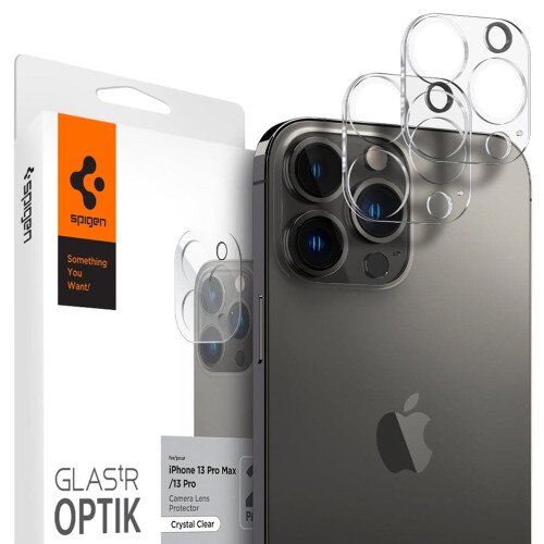 Spigen iPhone 13 Pro / 13 Pro Max Optik Lens Protector V2 - Crystal Clear