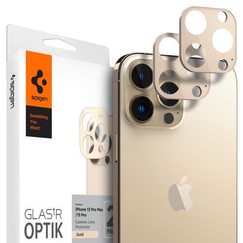 Spigen iPhone 13 Pro / 13 Pro Max Optik Lens Protector V2 - Gold