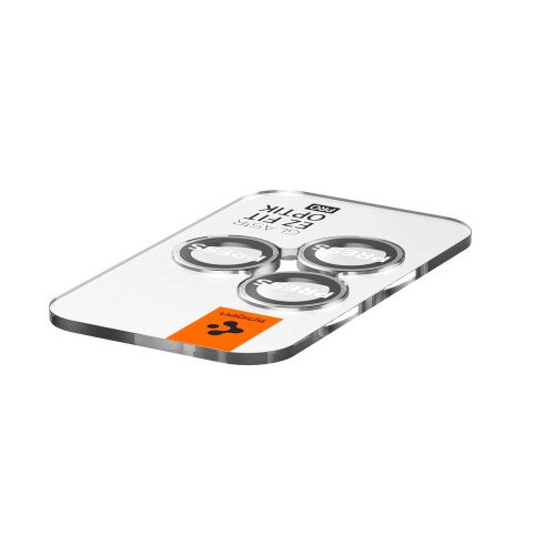 Spigen iPhone 14 Pro / 14 Pro Max Optik Pro Lens Protector - Silver