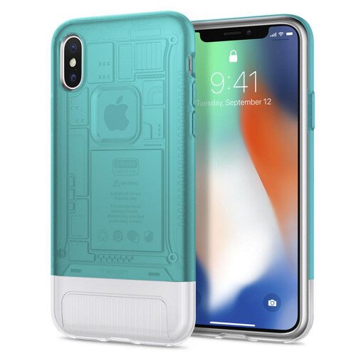 Spigen iPhone X Case Classic C1 - Bondi Blue