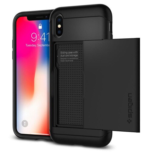 Spigen iPhone X Case Slim Armor CS - Black