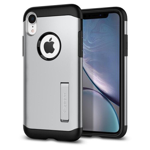 Spigen iPhone XR Case Slim Armor - Satin Silver