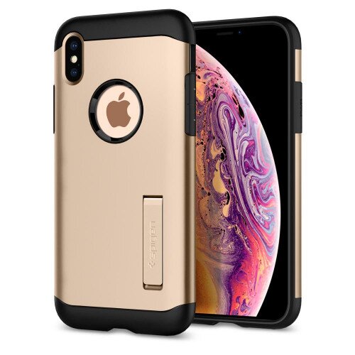 Spigen iPhone XS Case Slim Armor - Champagne Gold