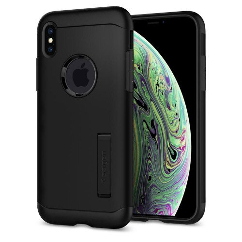 Spigen iPhone XS Case Slim Armor - Black