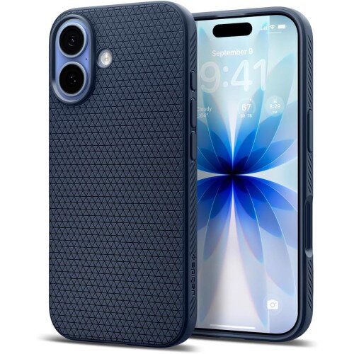 Spigen Liquid Air Case with Camera Control for iPhone 17 - Navy Blue